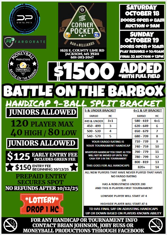 Tournament flyer / rules image